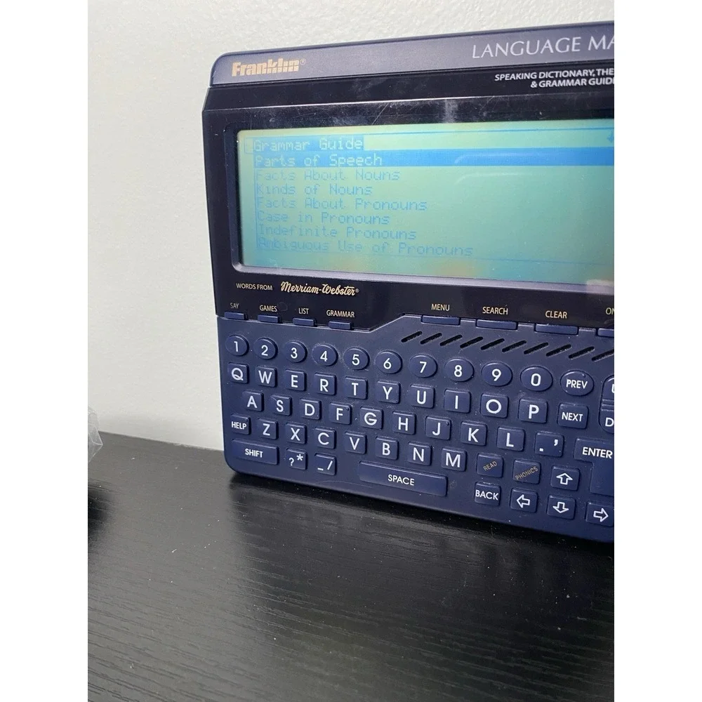 Franklin LM-6000b Speaking Language Master Dictionary Thesaurus Tested Working
